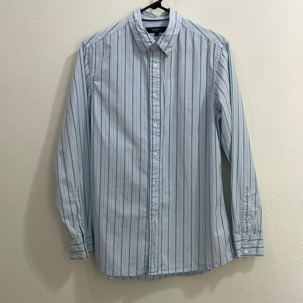 Redwood Outdoor Sportswear Design by KappAhl Striped Cotton Button Up Shirt
